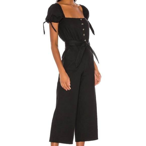 NEW MAJORELLE Whitman Jumpsuit in Black from REVOLVE Size Large